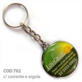Chaveiro (COD 702) 100un Chapa Redonda 3,5cm