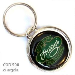 Chaveiro (COD 508) 100un Medalha redonda com borda