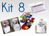 .KIT 8 (caneca + camisa + fronha + chinelo)