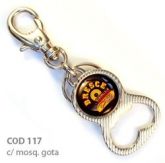 Chaveiro (COD 117) 100un Abridor Cromado