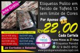 .ETIQUETAS EM TAFETÁ 1,5 SEM LIMITE DE CORES