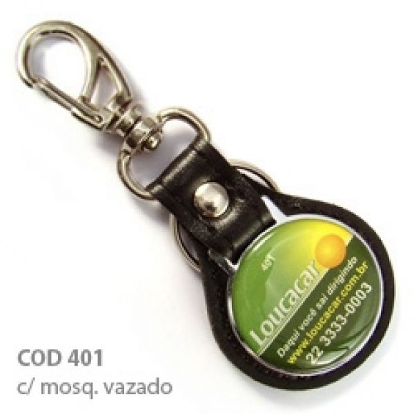 Chaveiro (COD 401) Couro Sintético 100 un