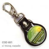 Chaveiro (COD 401) Couro Sintético 100 un