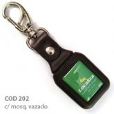 Chaveiro (COD 202) 100un Emborrachado Quadrado