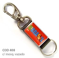 Chaveiro (COD 408) 100un Couro Sintético